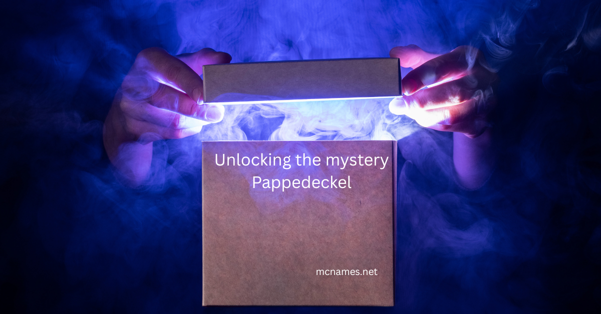 Pappedeckel